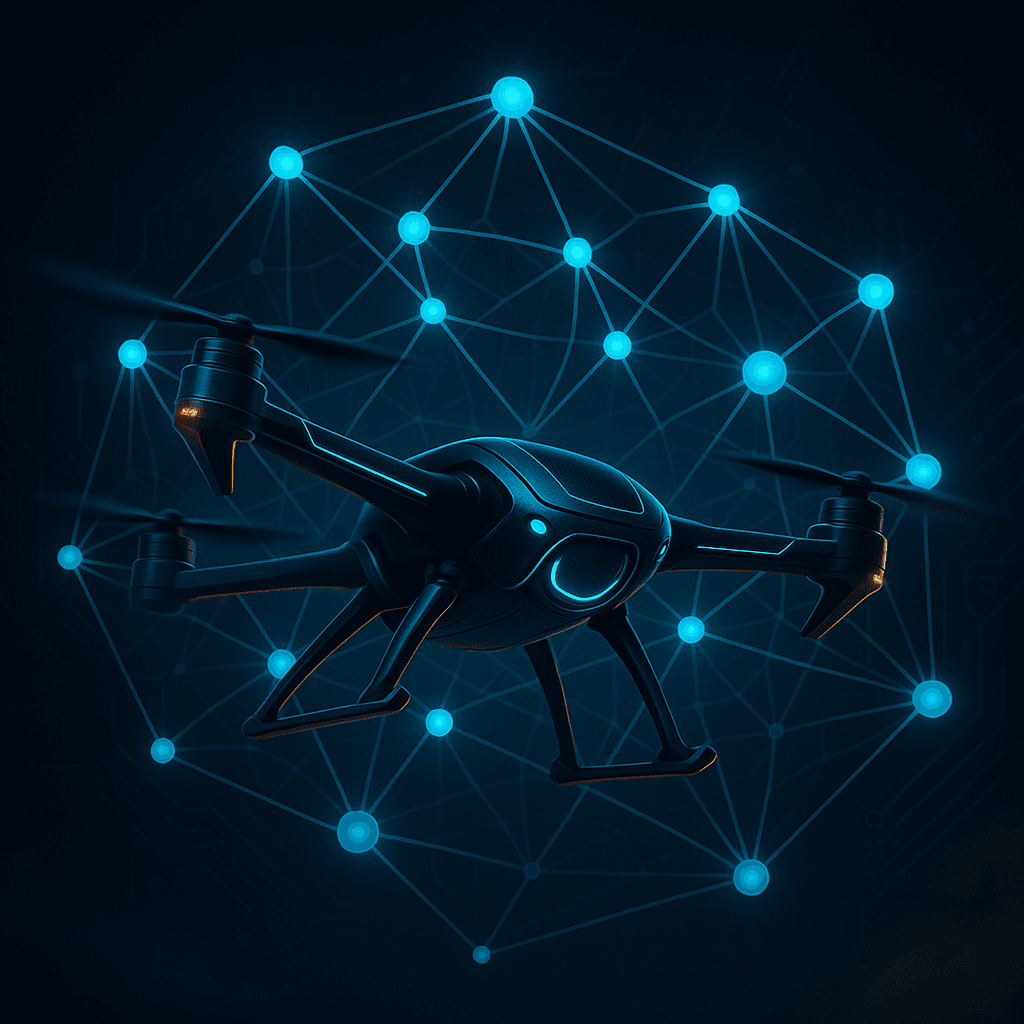 LbDNN-controlled quadrotor illustration