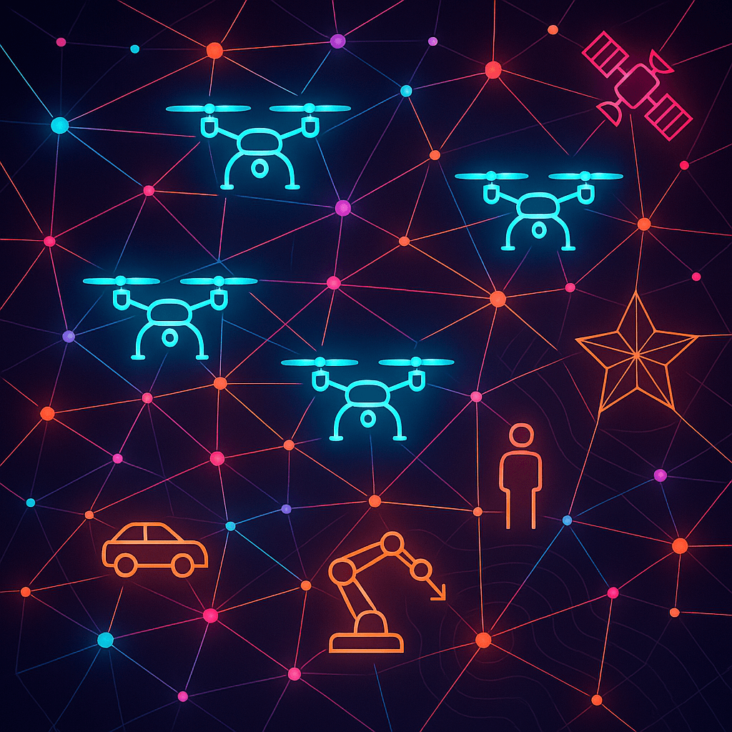 Illustration of a multi-agent system